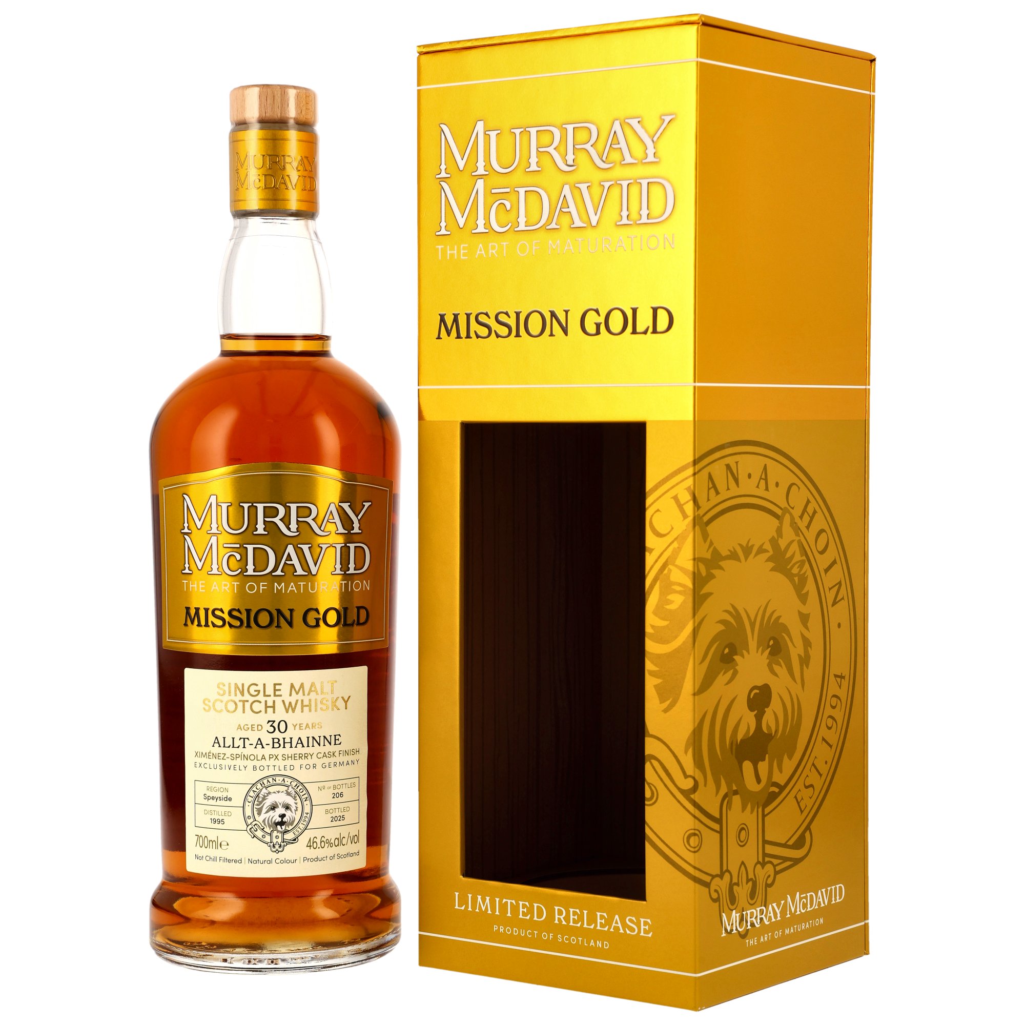 Allt-a-Bhainne 1995/2025 - 30 y.o. - PX Cask Finish #49032 - Murray McDavid 46,6% vol. 0,7l Allt-a-Bhainne 1995/2025 - 30 y.o. - PX Cask Finish #49032 - Murray McDavid 46,6% vol. 0,7l