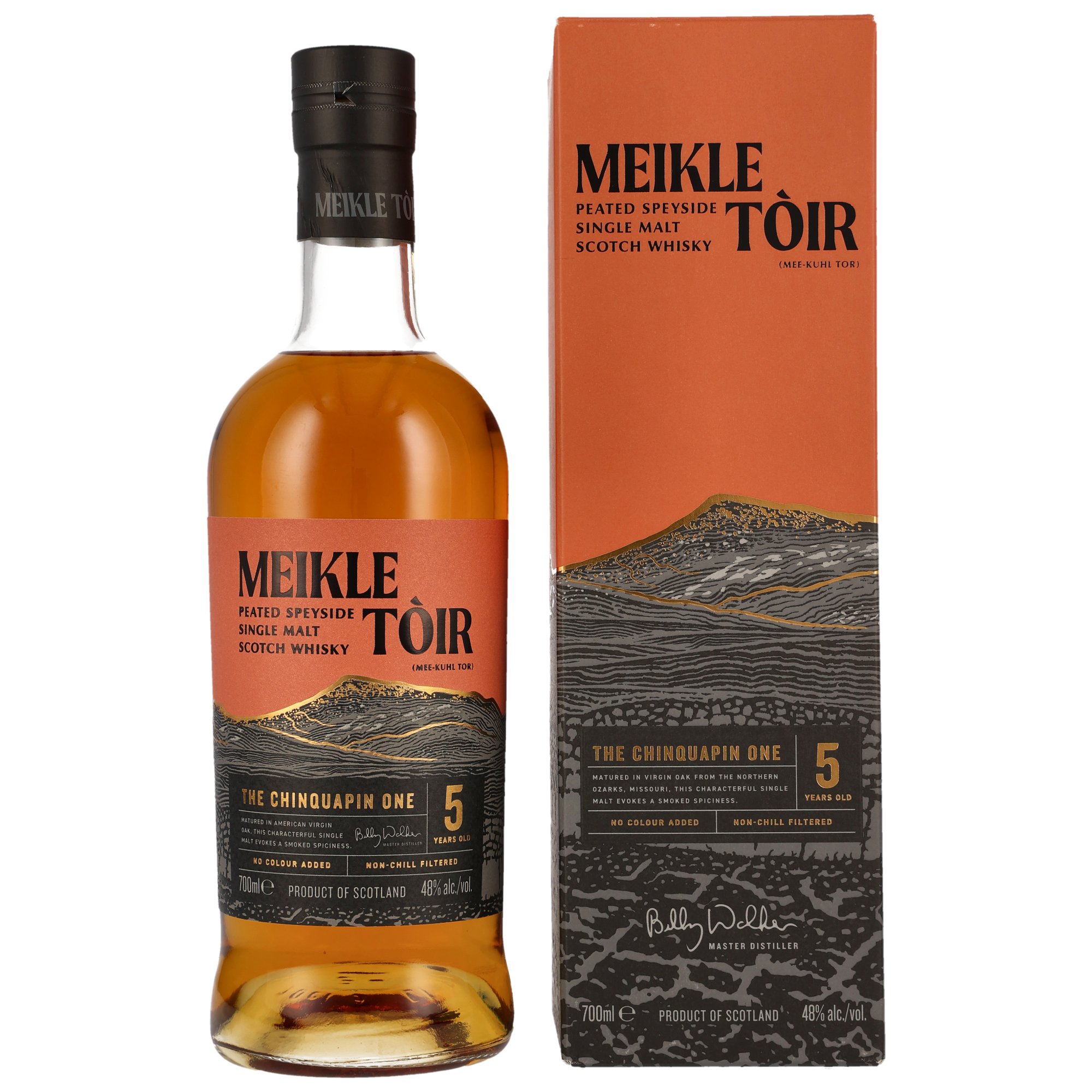 Meikle Toir 5 y.o. The Chinquapin One - Heavily Peated GlenAllachie 48% Vol. 0,7 L
