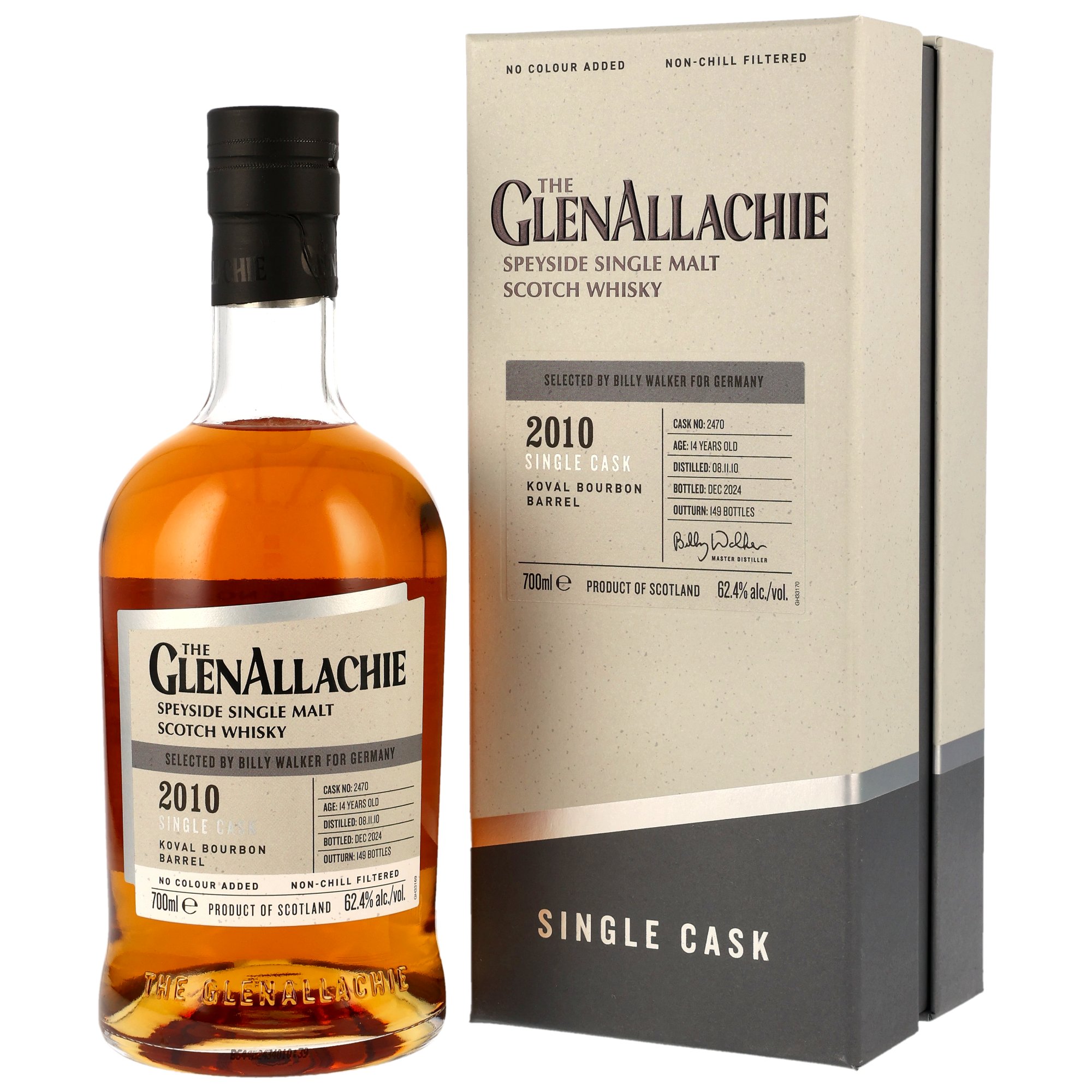 GlenAllachie 2010/2024 - 14 y.o. - Koval Bourbon Barrel #2470 62,4% vol. 0,7l