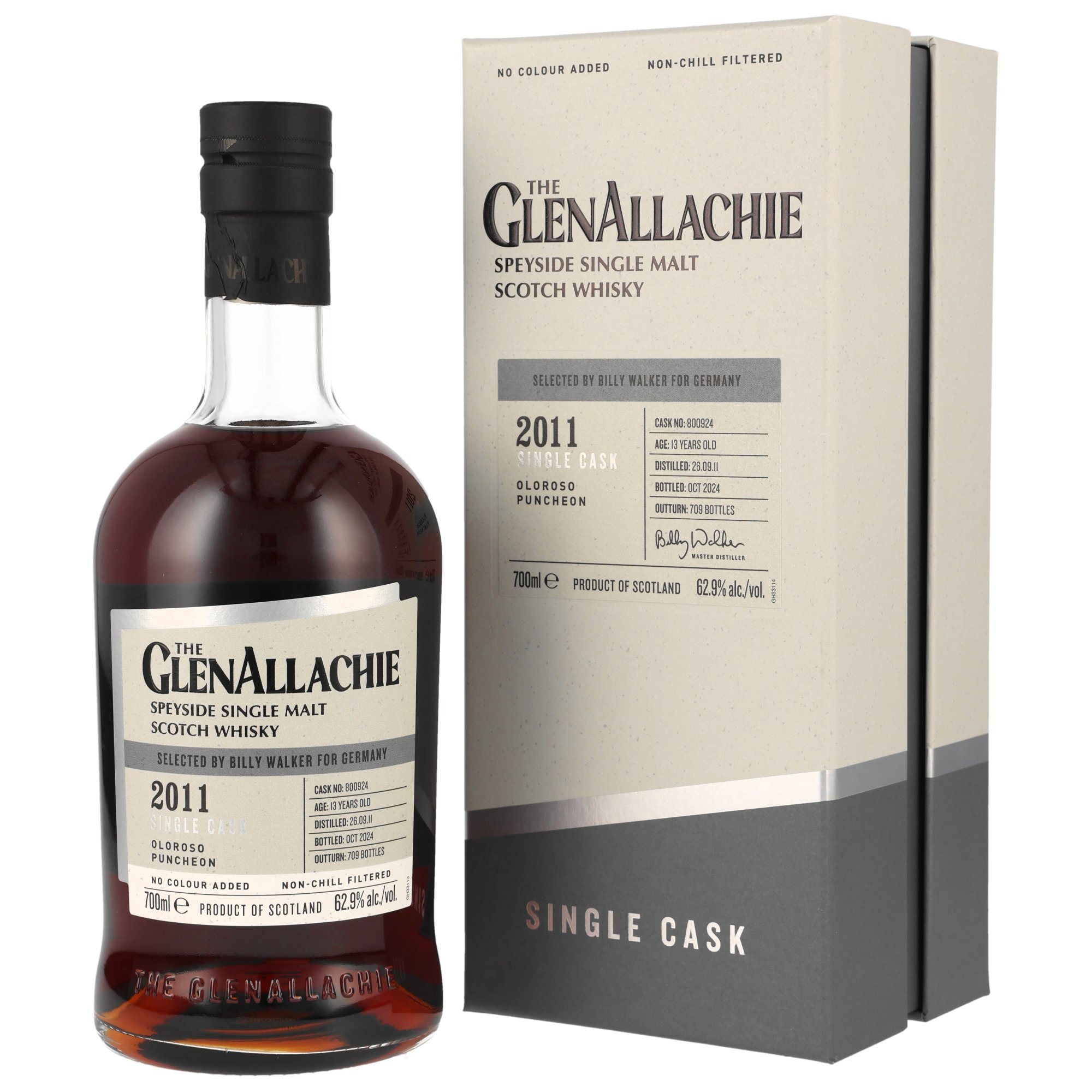 GlenAllachie 2011/2024 - 13 y.o. - Oloroso Puncheon #800924 62,9% vol. 0,7l